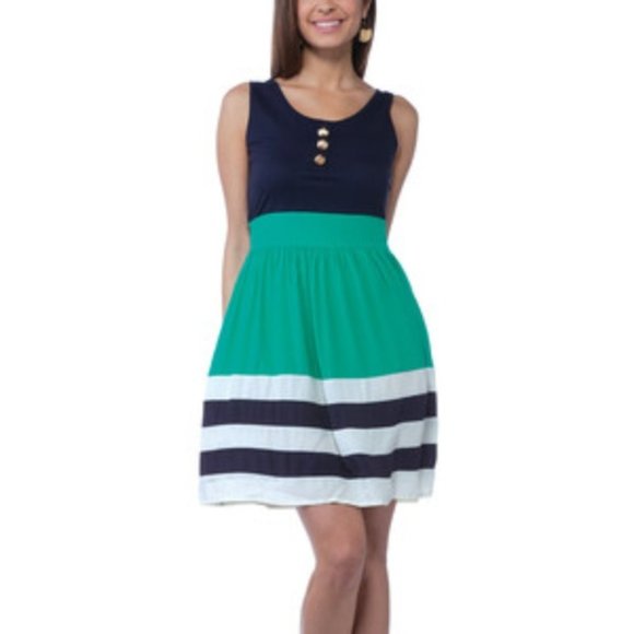 NWOT Modcloth Schooner Said Than Done Dress - Picture 1 of 6